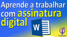 Fazer assinatura digital no Word